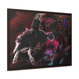 The Rider’s Name – by SHANE FEAZELL – Framed Premium Canvas Print