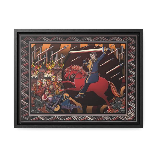 The Spectral Sword - Framed Premium Canvas Print - Image 2