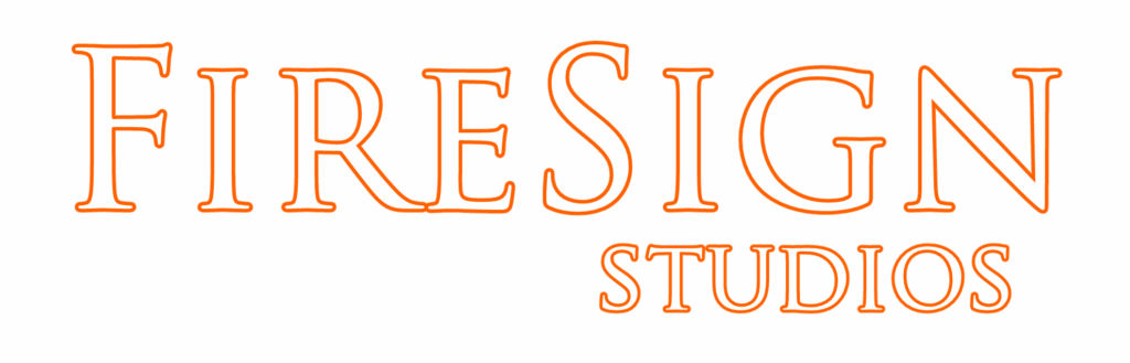 Firesign studios orange white logo